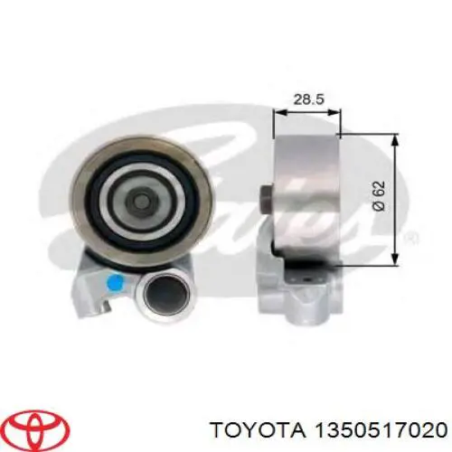 1350517020 Toyota rodillo, cadena de distribución