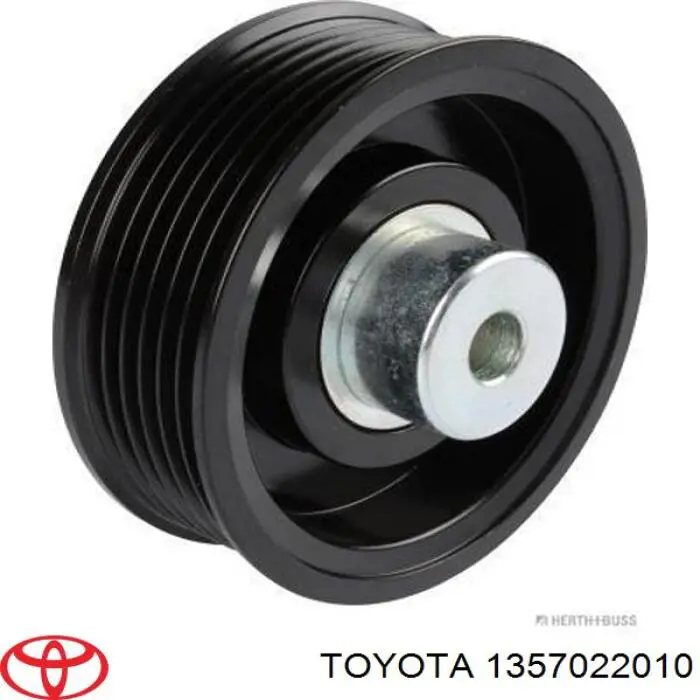 1357022010 Toyota polea inversión / guía, correa poli v