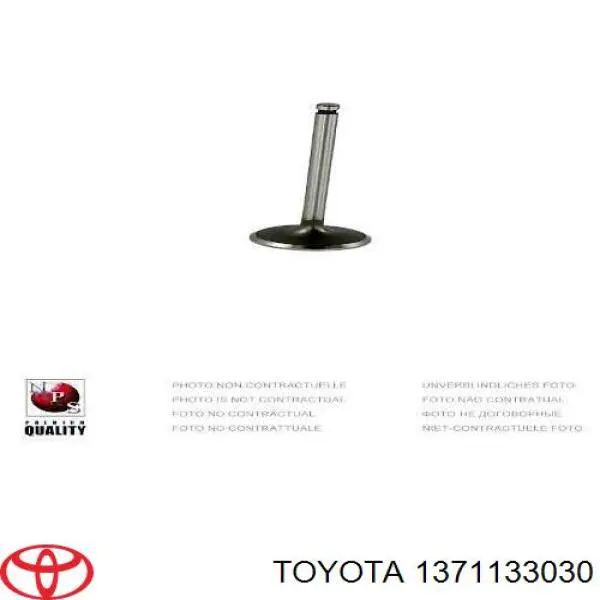 1371133031 Toyota válvula de admisión