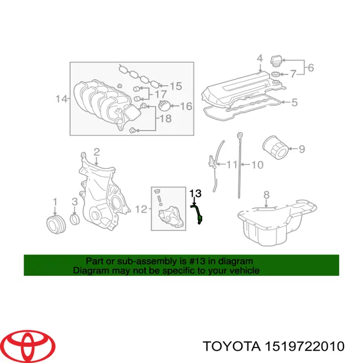  Junta, bomba de aceite para Toyota Auris E15