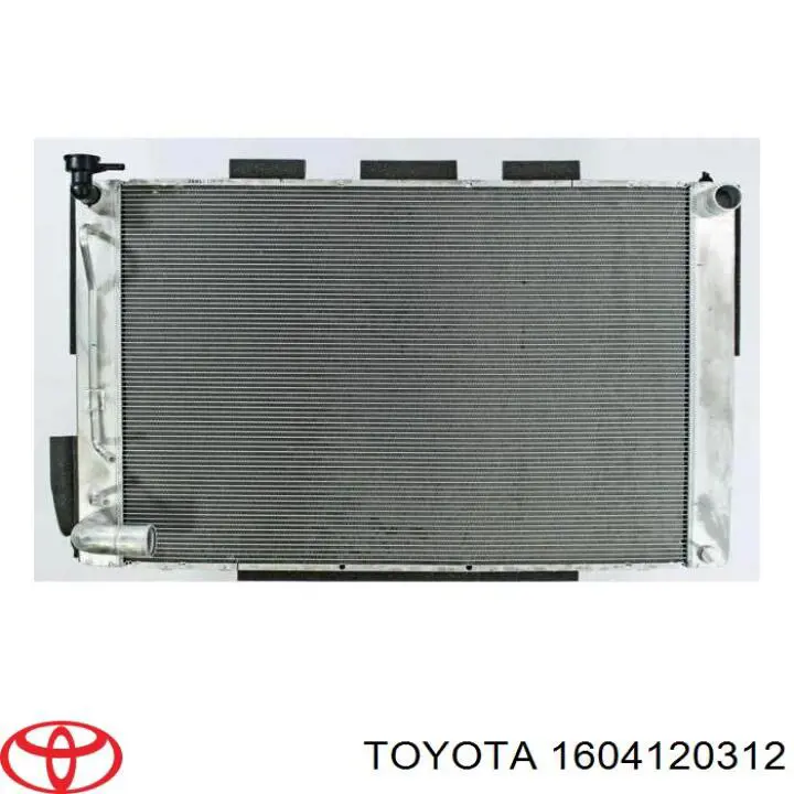 1604120312 Toyota radiador refrigeración del motor