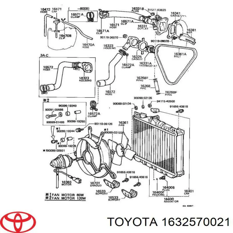  Junta, termostato para Toyota Tercel AL25