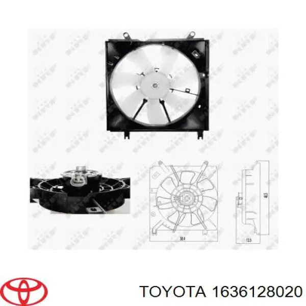 1636128020 Toyota rodete ventilador, refrigeración de motor izquierdo