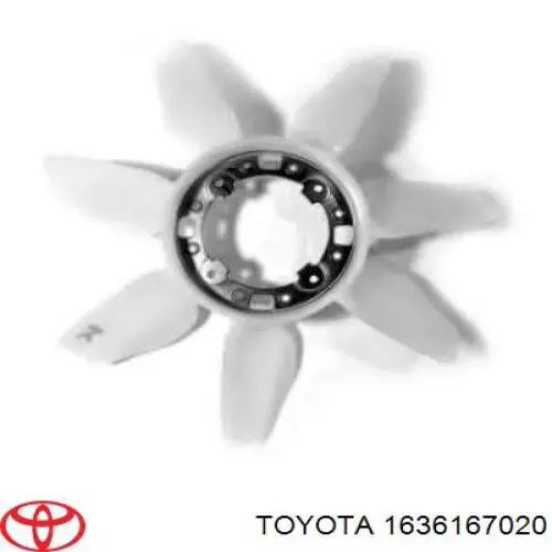  Rodete ventilador, refrigeración de motor para Toyota 4 Runner N130