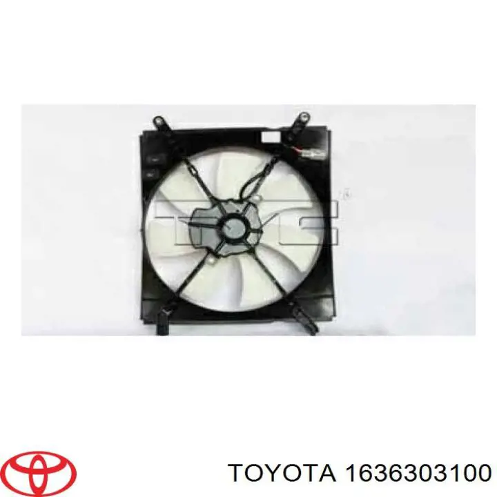 1636303100 Toyota motor de ventilador, refrigeración, derecho