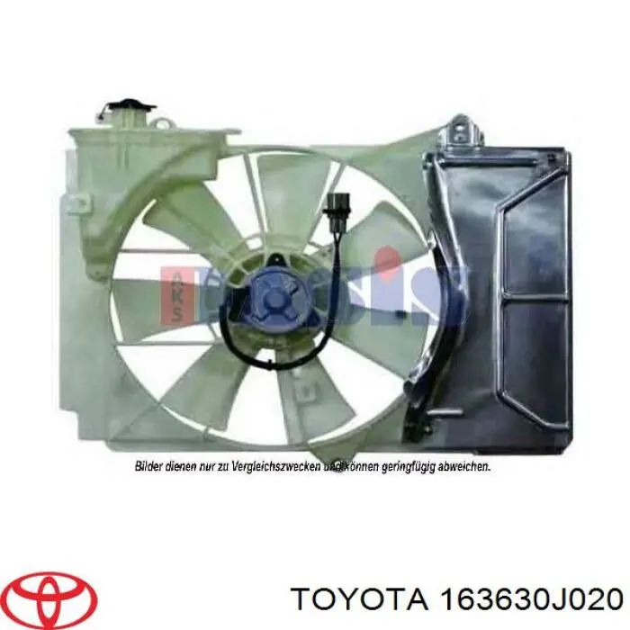 163630J020 Toyota motor del ventilador de enfriado