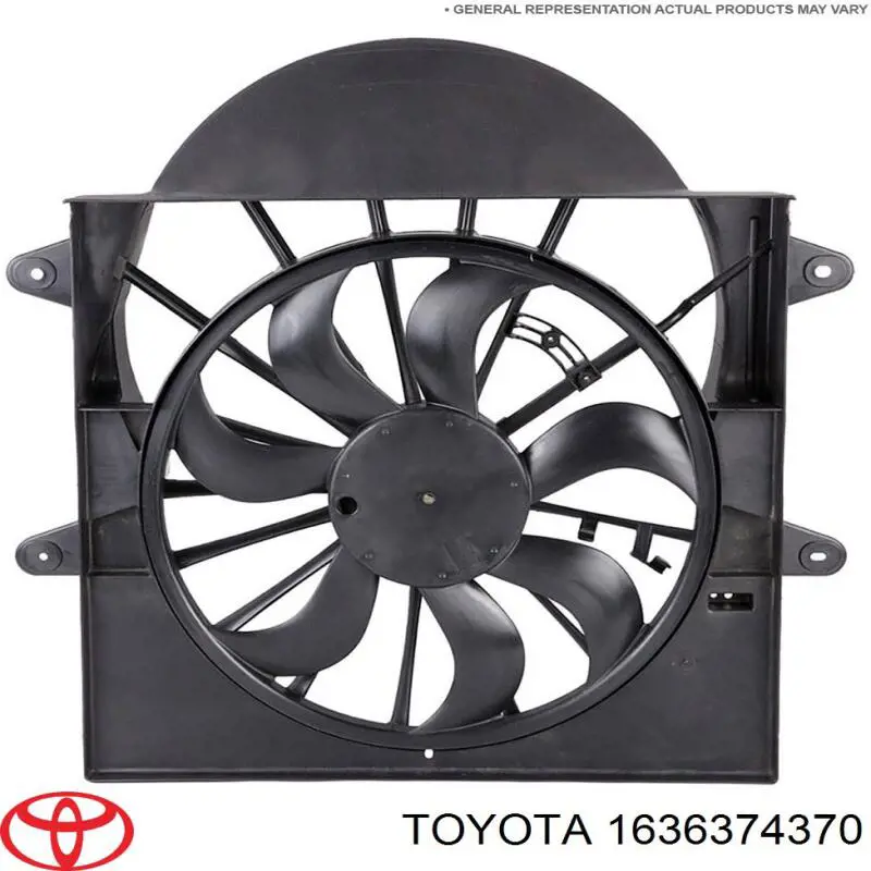  Motor de ventilador, Refrigeración, derecho para Toyota Solara V3