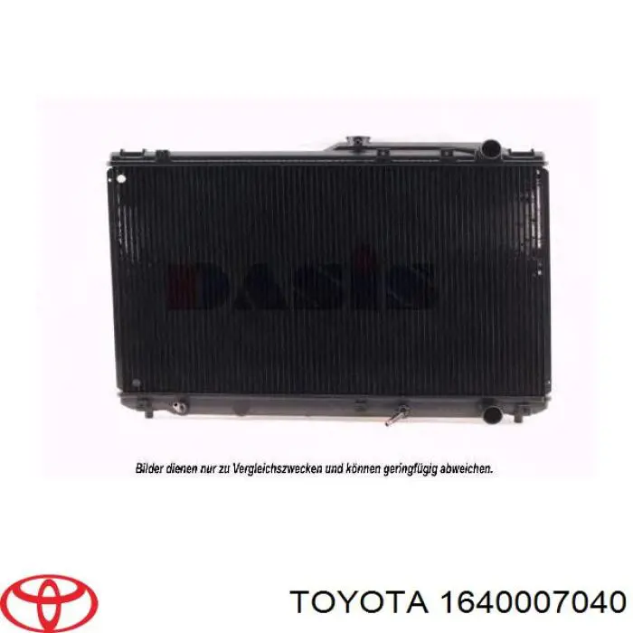 1640062100 Toyota radiador refrigeración del motor