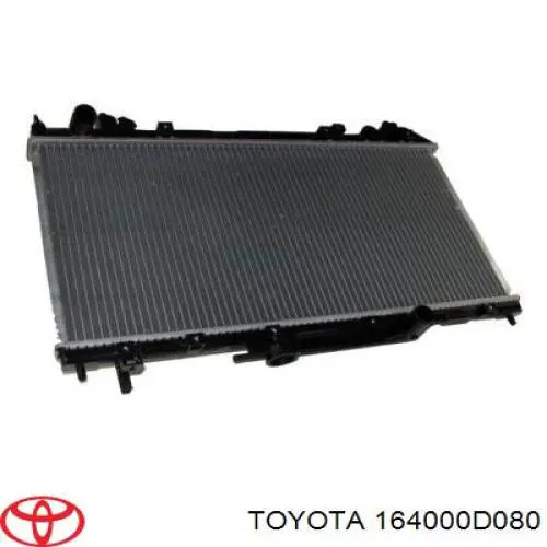 164000D080 Toyota radiador refrigeración del motor