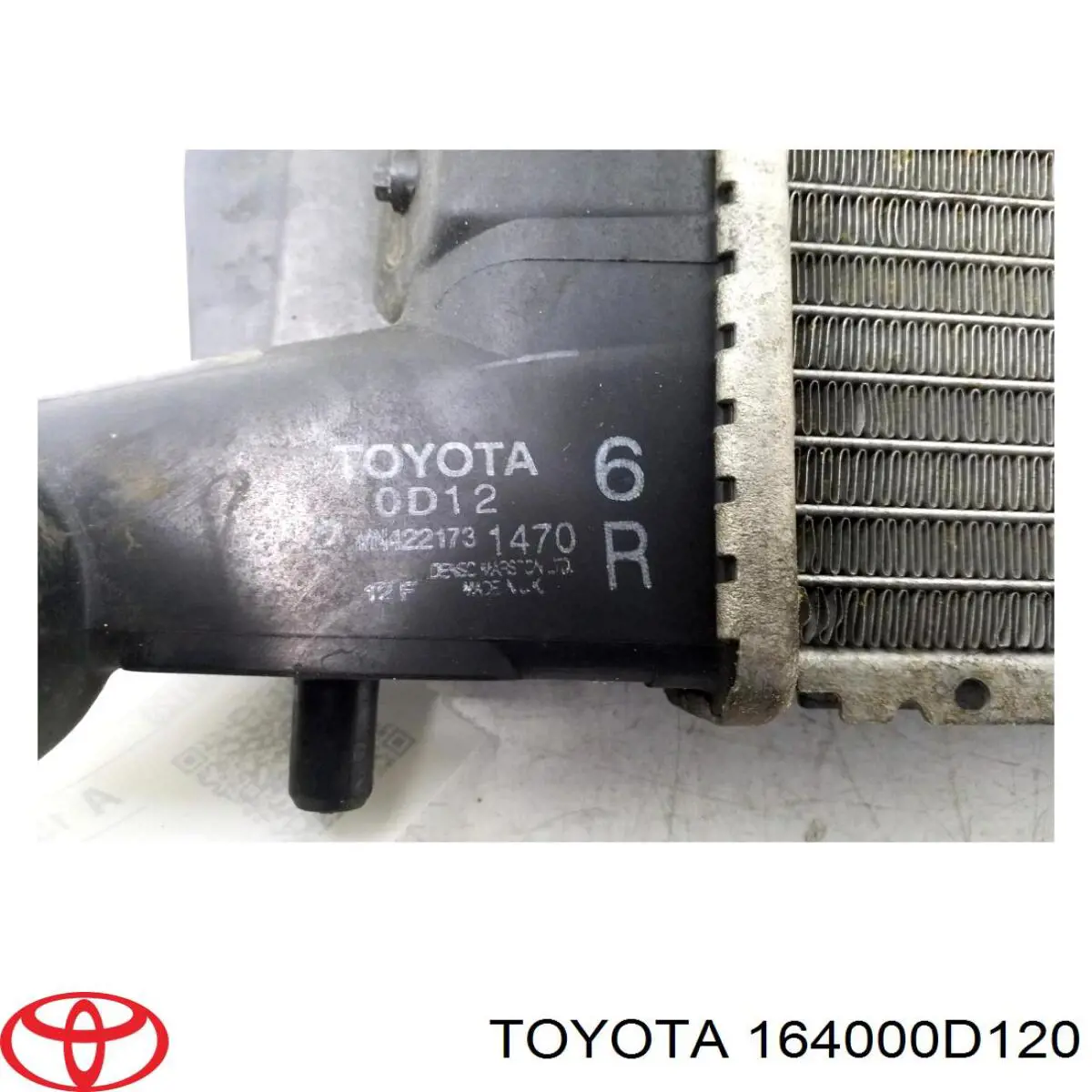 164000D120 Toyota radiador refrigeración del motor