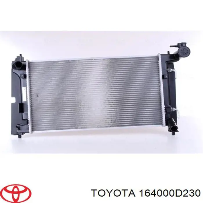 164000D230 Toyota radiador refrigeración del motor