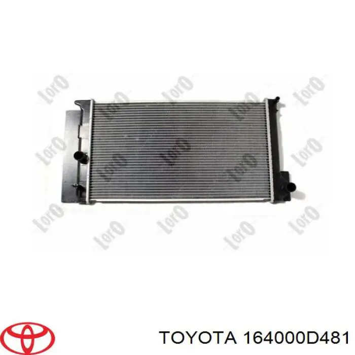 164000D481 Toyota radiador refrigeración del motor