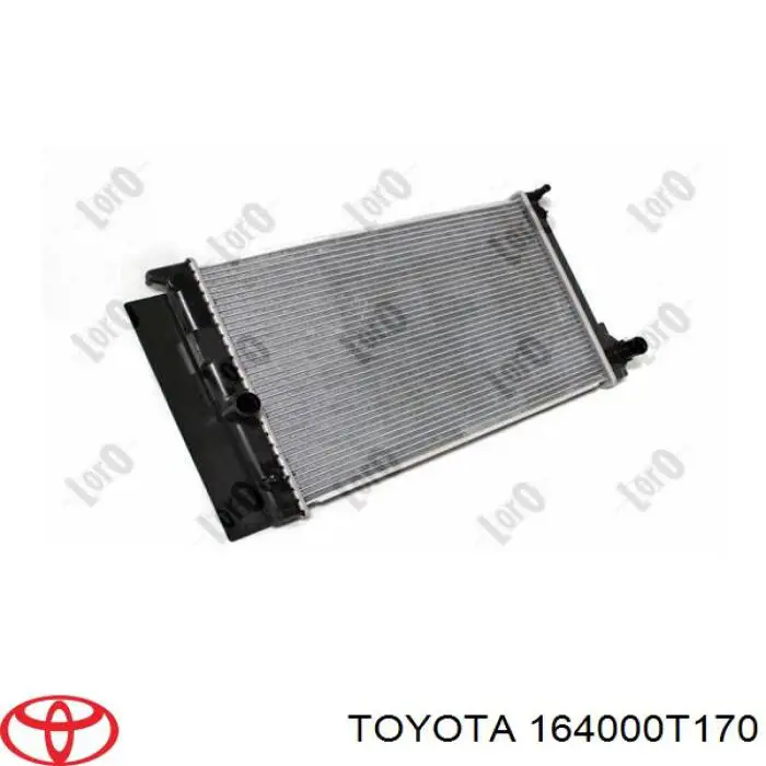 164000T170 Toyota radiador refrigeración del motor