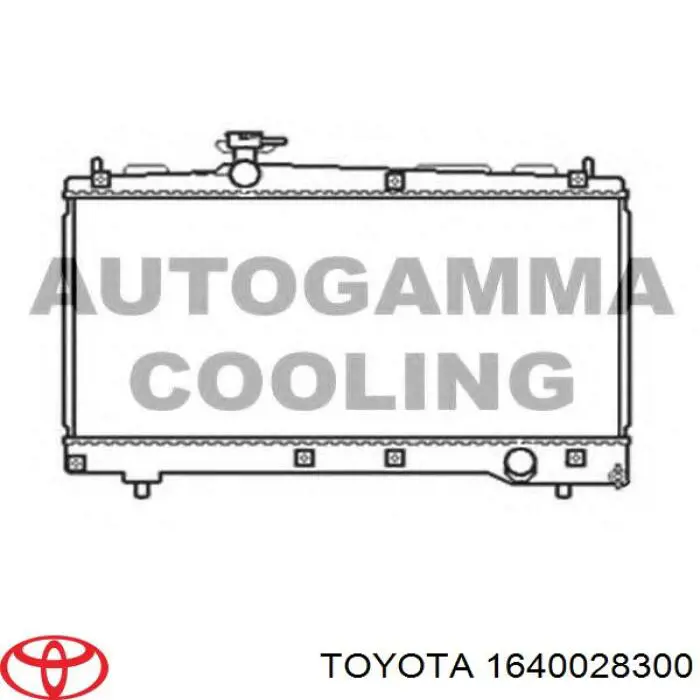 1640028300 Toyota radiador refrigeración del motor