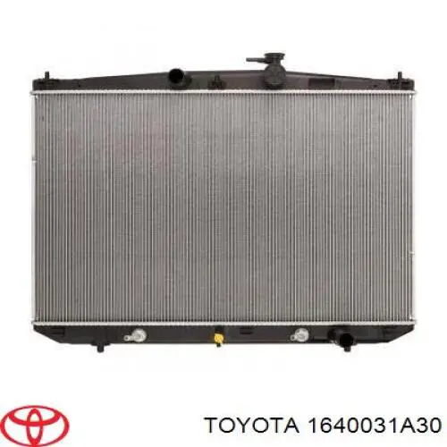 1640031A30 Toyota radiador refrigeración del motor