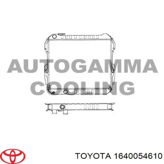 1640054610 Toyota radiador refrigeración del motor