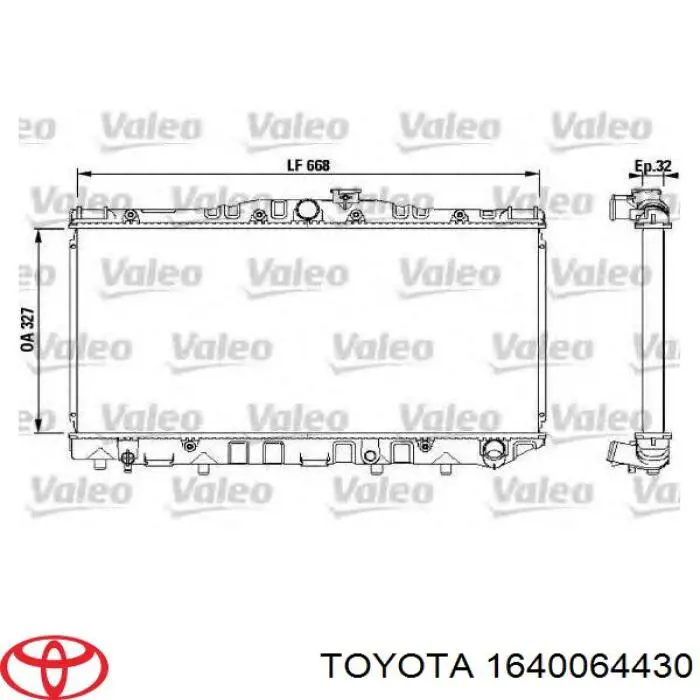 1640064430 Toyota radiador refrigeración del motor