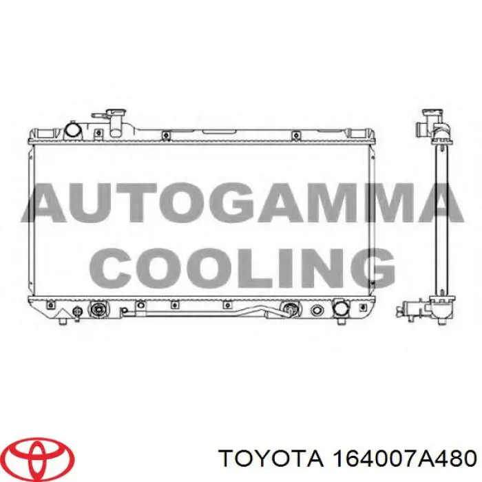 814408-4 Polcar radiador refrigeración del motor