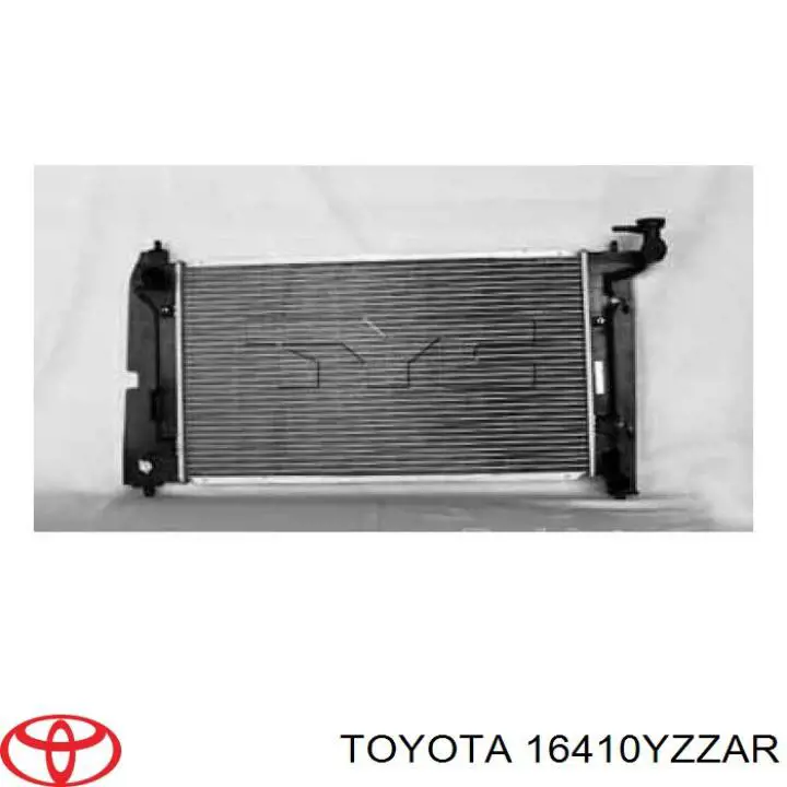 16410YZZAR Toyota radiador refrigeración del motor