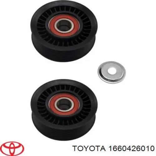 1660426010 Toyota polea inversión / guía, correa poli v