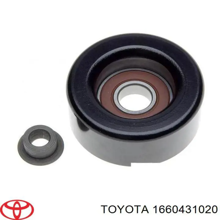 1660431020 Toyota polea inversión / guía, correa poli v