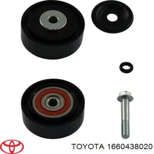 1660438020 Toyota polea inversión / guía, correa poli v