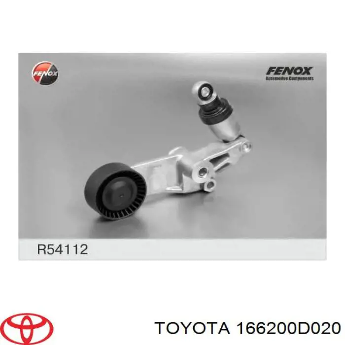 166200D020 Toyota tensor de correa, correa poli v