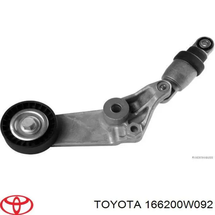 166200W092 Toyota tensor de correa, correa poli v