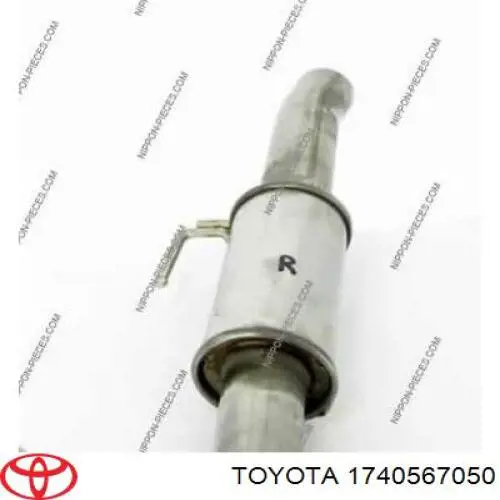 1740562050 Toyota silenciador posterior