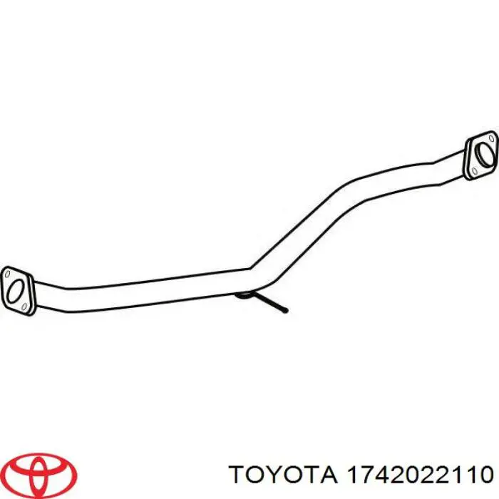 1742022110 Toyota silenciador del medio