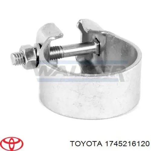 1745216120 Toyota abrazadera de silenciador trasera