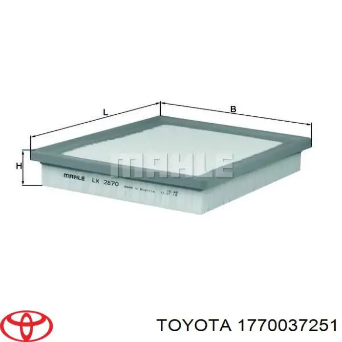 1770037251 Toyota casco de filtro de aire