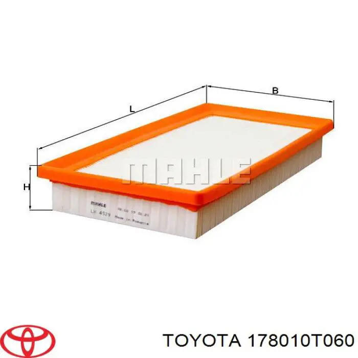 178010T060 Toyota filtro de aire