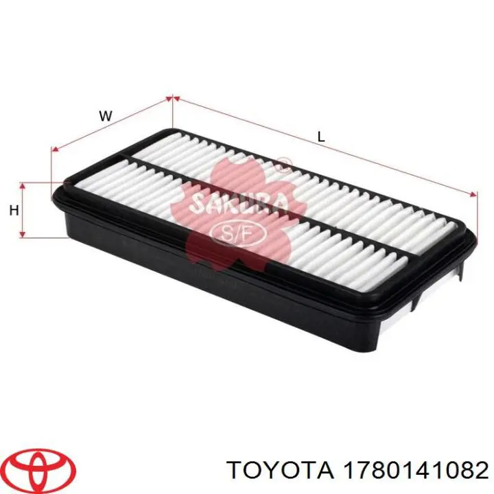 1780141082 Toyota filtro de aire