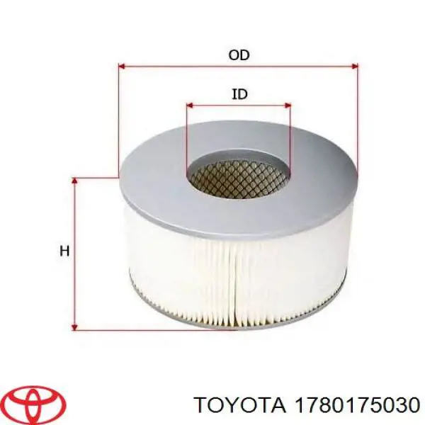 1780175030 Toyota filtro de aire