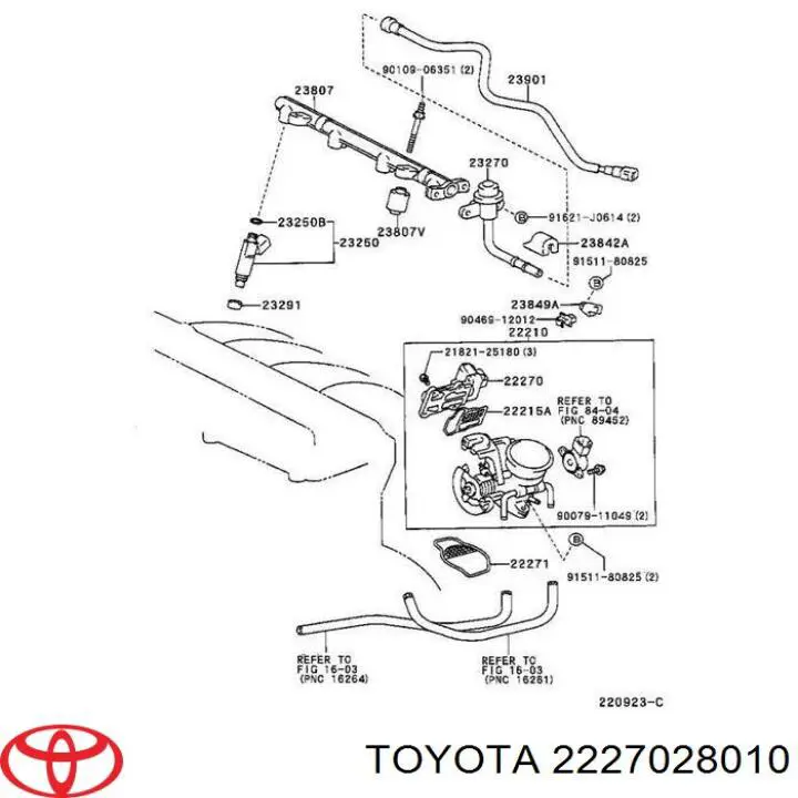  Válvula de mando de ralentí, suministro de aire para Toyota Avensis LCM