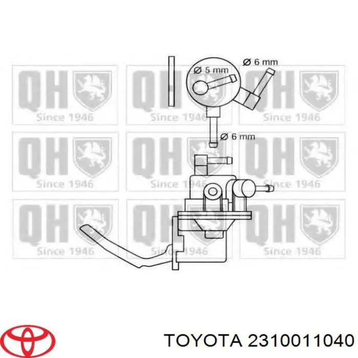  Bomba de combustible mecánica para Toyota Corolla E9