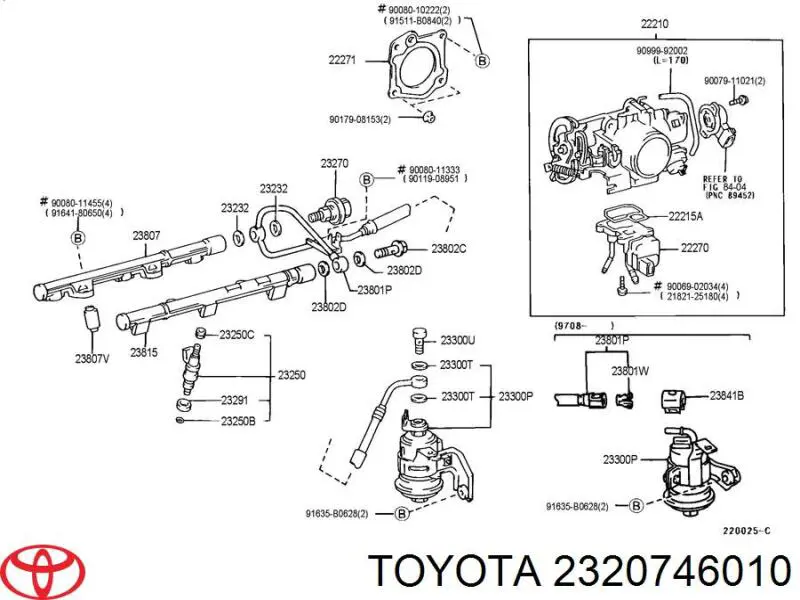  Regulador de presión de combustible, rampa de inyectores para Toyota RAV4 SXA 10