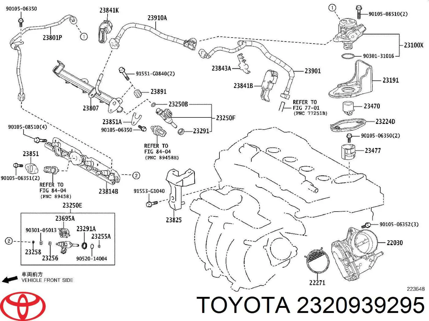  Inyector de combustible para Toyota C-HR X10