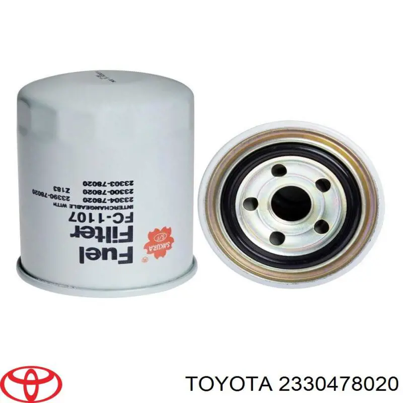 2330478020 Toyota filtro combustible