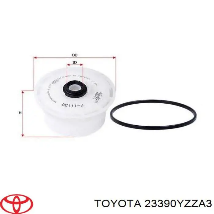 23390YZZA3 Toyota filtro combustible