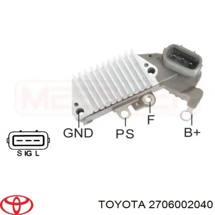 2706002040 Toyota alternador