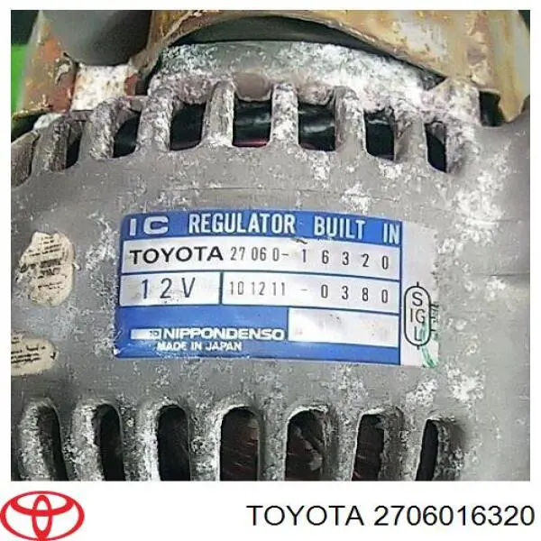 2706016320 Toyota alternador