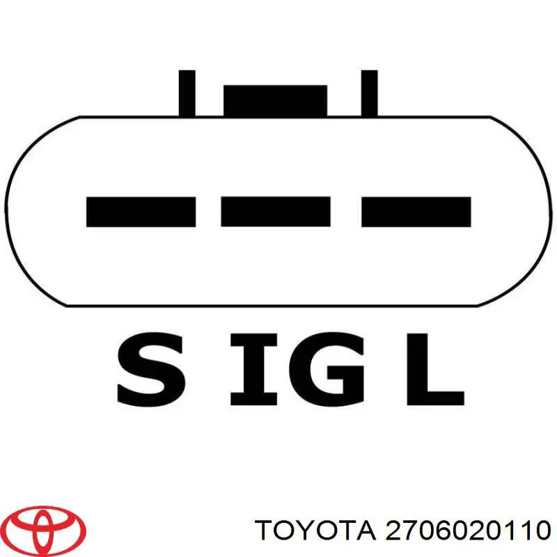 2706020110 Toyota alternador