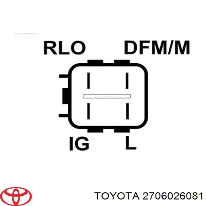 2706026081 Toyota alternador