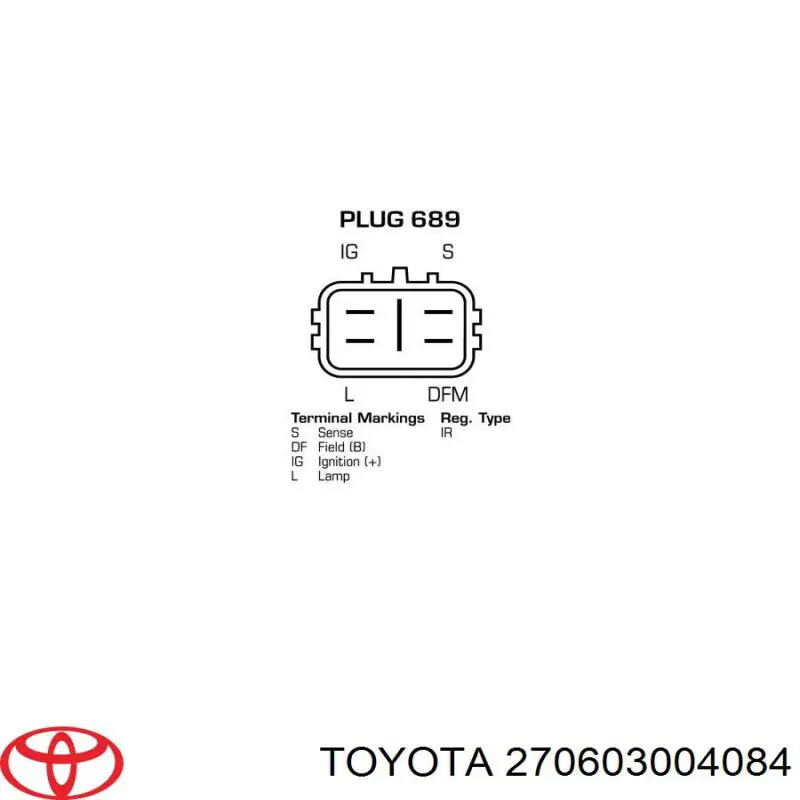 270603004084 Toyota alternador