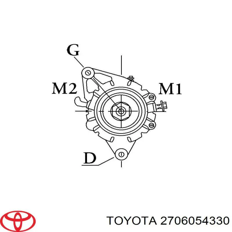 2706054330 Toyota alternador