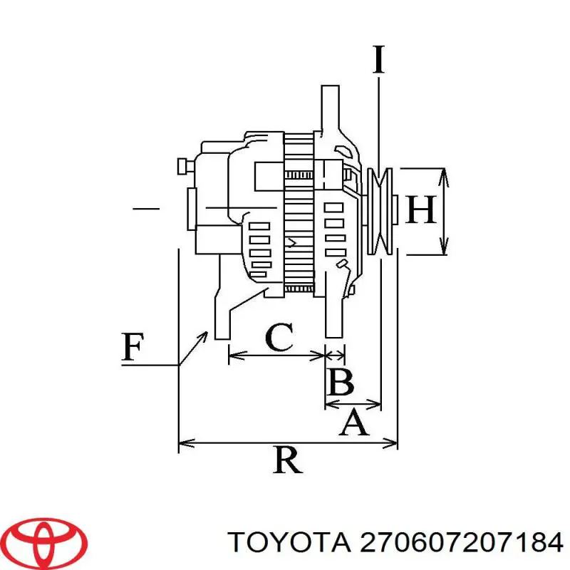 270607207184 Toyota alternador