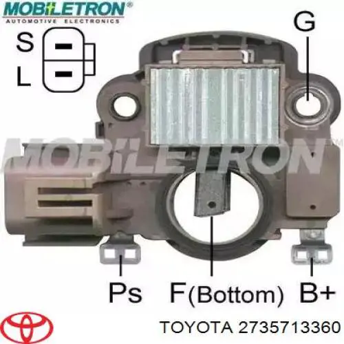 2735713360 Toyota alternador diodo puente rectificador