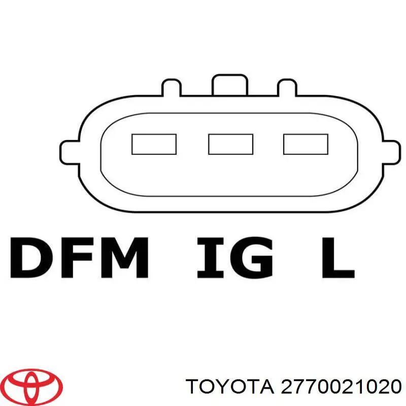 2770021020 Toyota regulador de rele del generador (rele de carga)